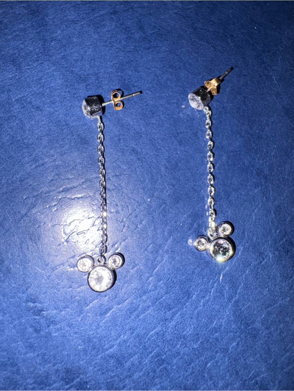 Mickey Cubic Zirconia Drop Earrings